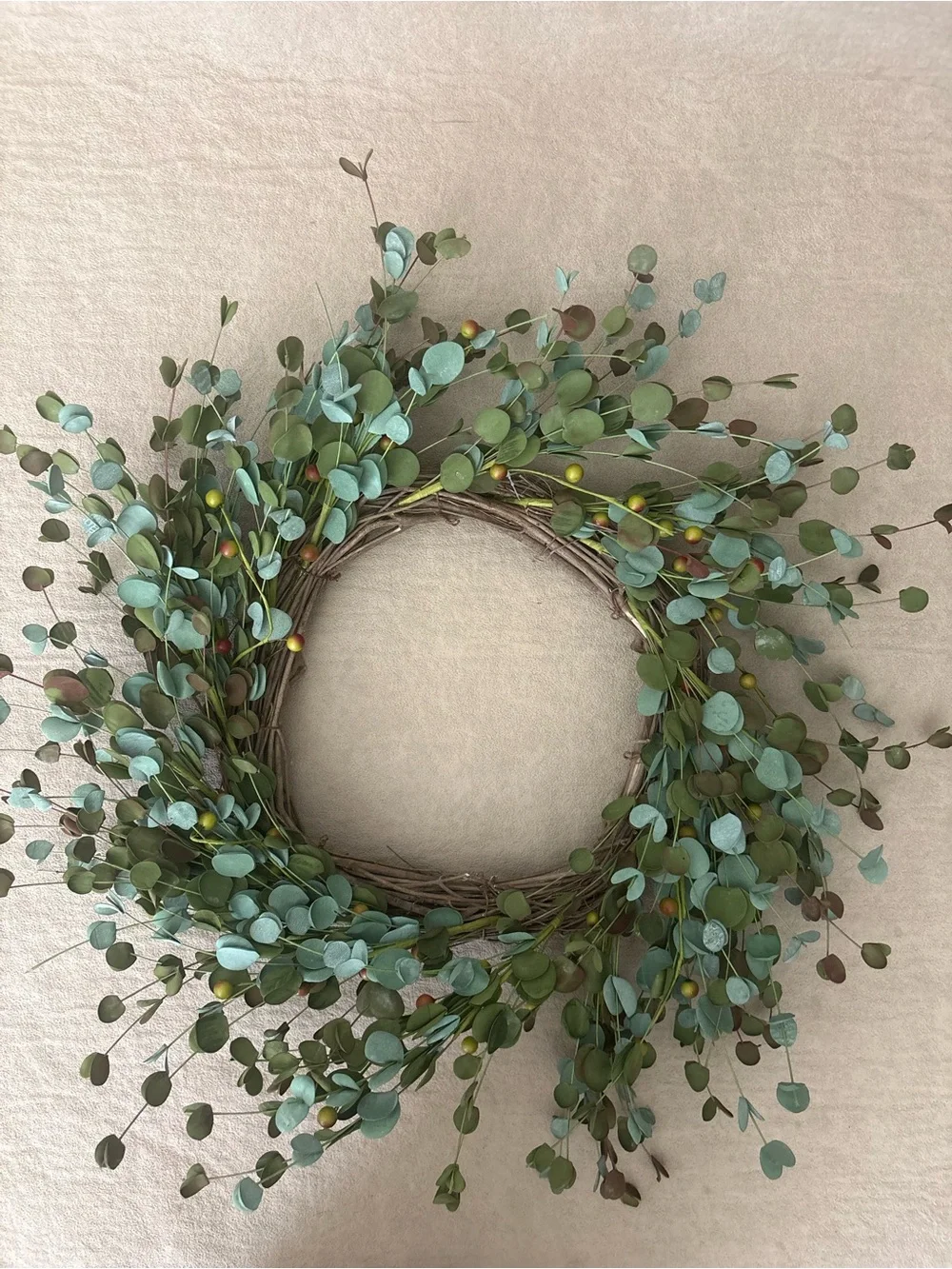 Eucalyptus Green Holiday Wreath - Natural Home Holiday Decor